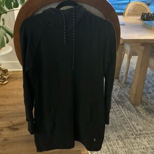 American Giant black sweatshirt dress